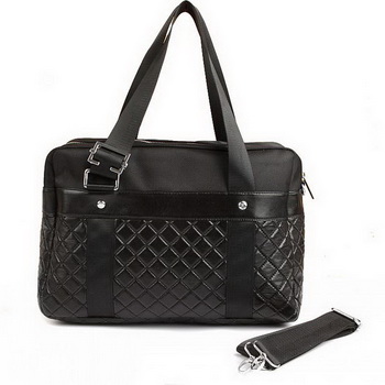 Replica Chanel Paris Biarritz Large Tote Black Lambskin A62526 On Sale